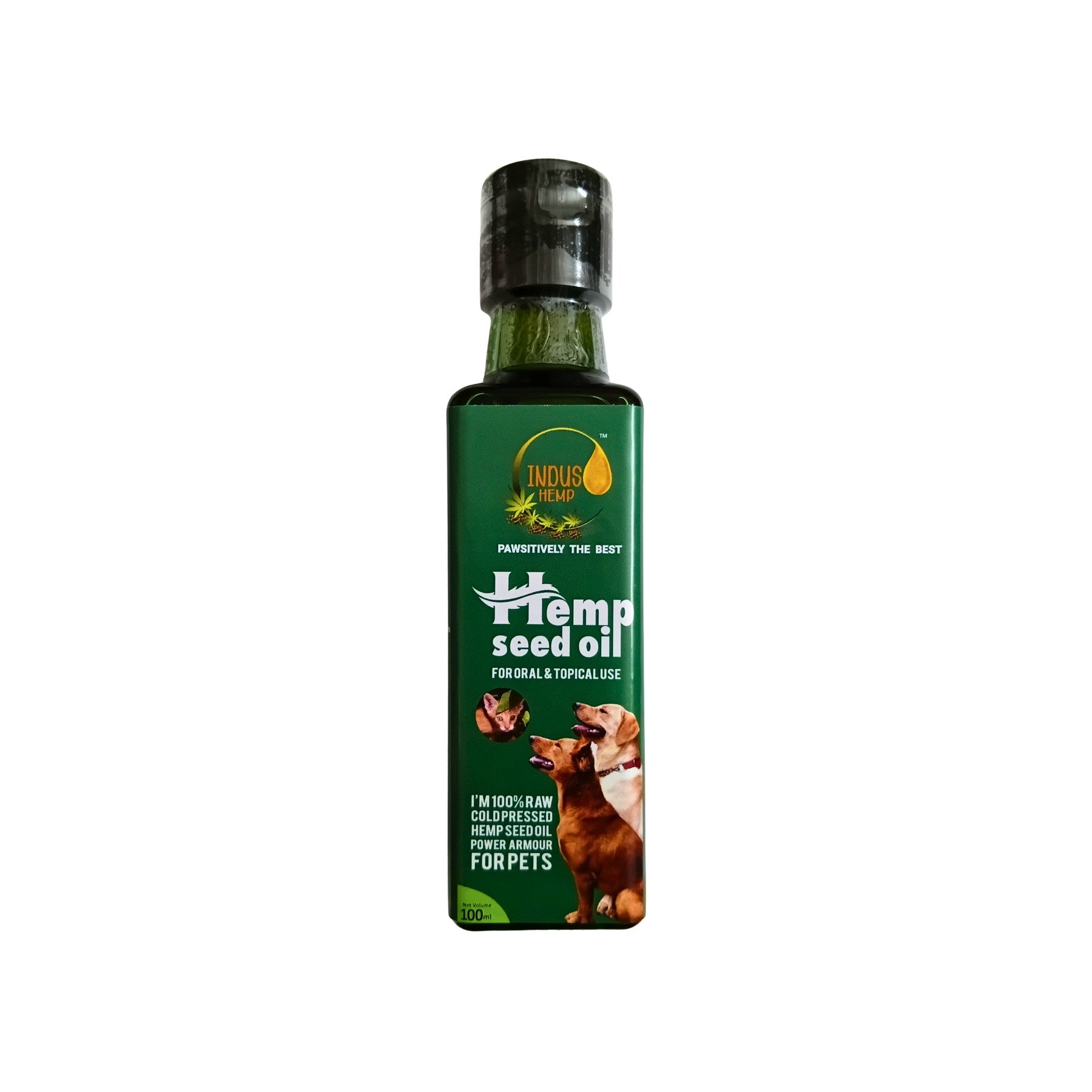 Indus Hemp Raw Cold-Pressed Hemp Seed Oil for Pets 100ml