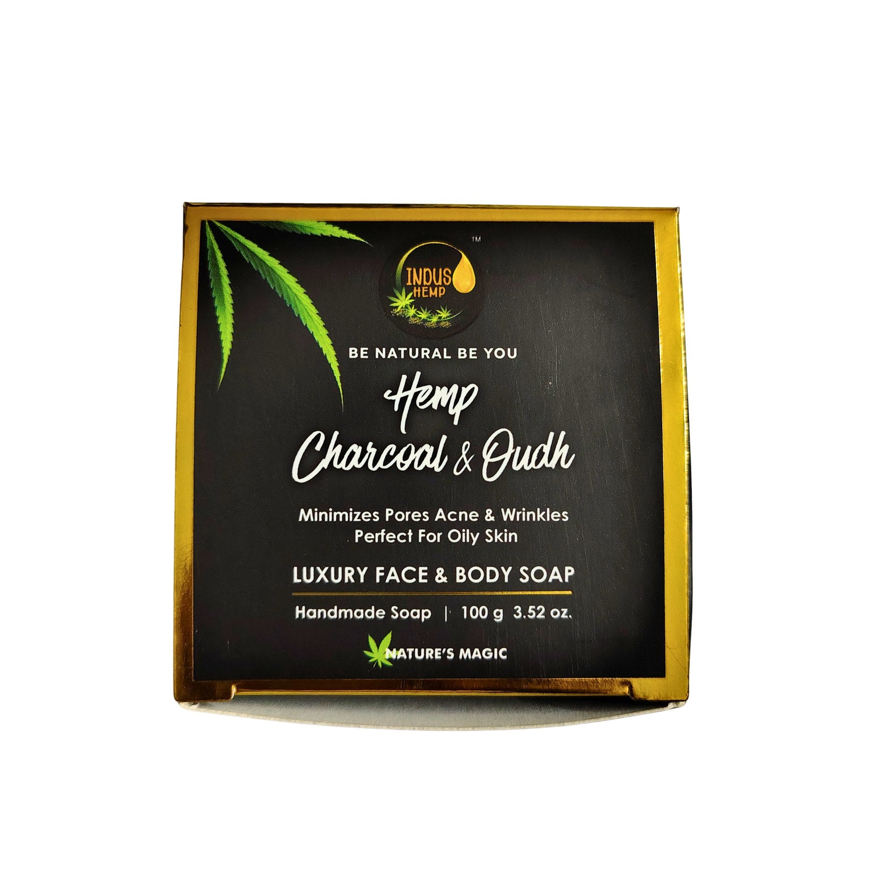Hemp Charcoal & Oudh Soap Bar 100g