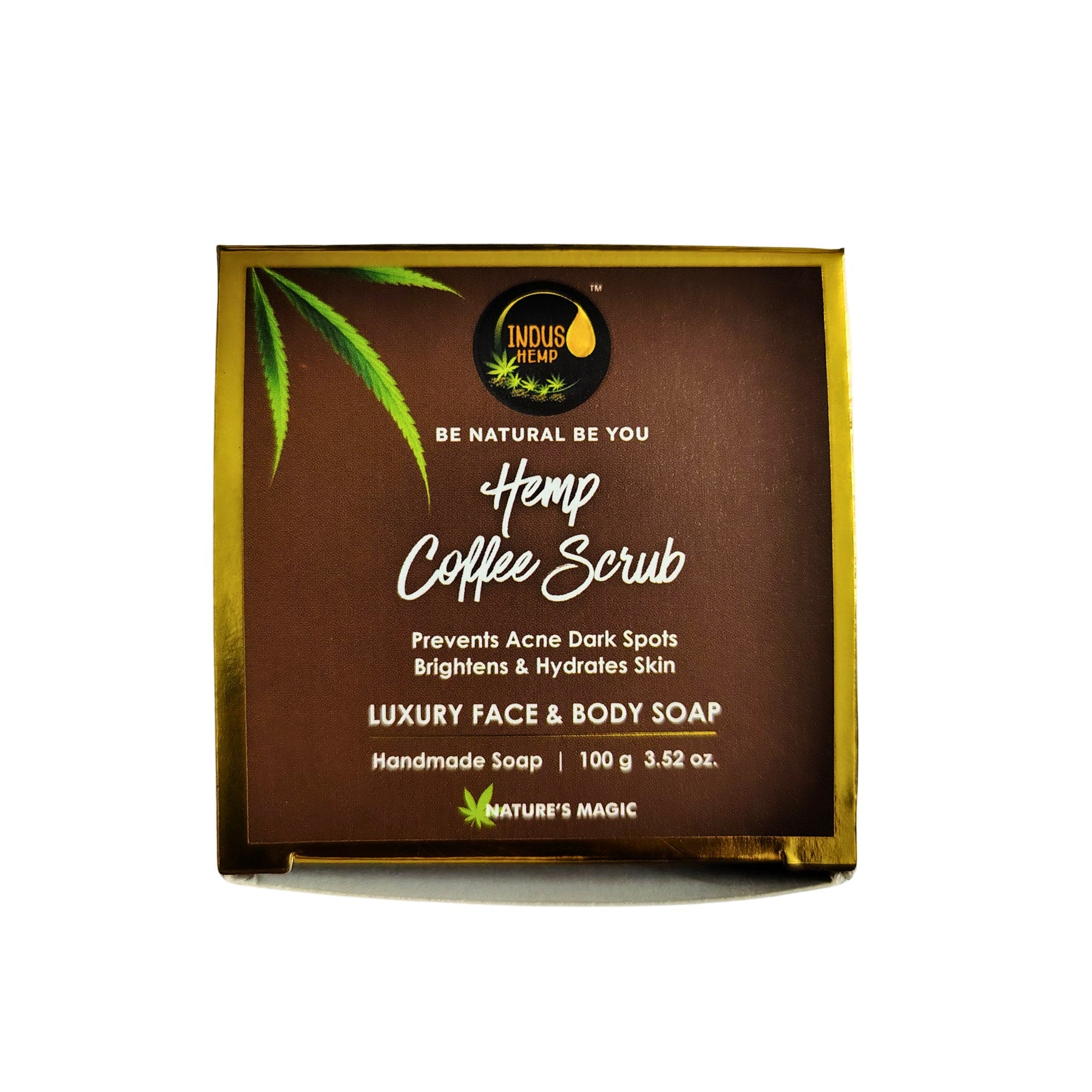 Hemp Coffee Scrub Soap Bar 100g