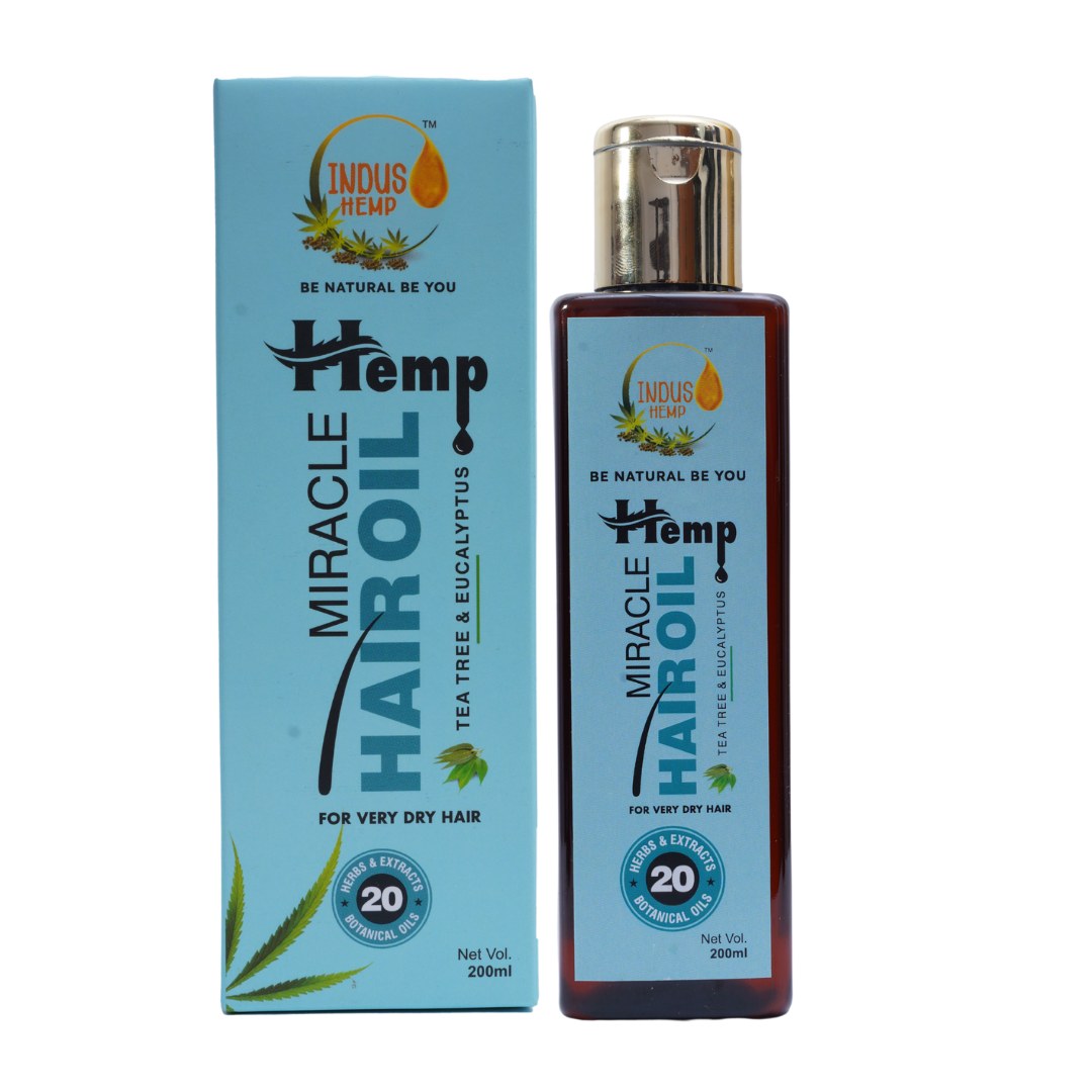 Indus Hemp Miracle Hair Oil � Tea Tree & Eucalyptus 200ml