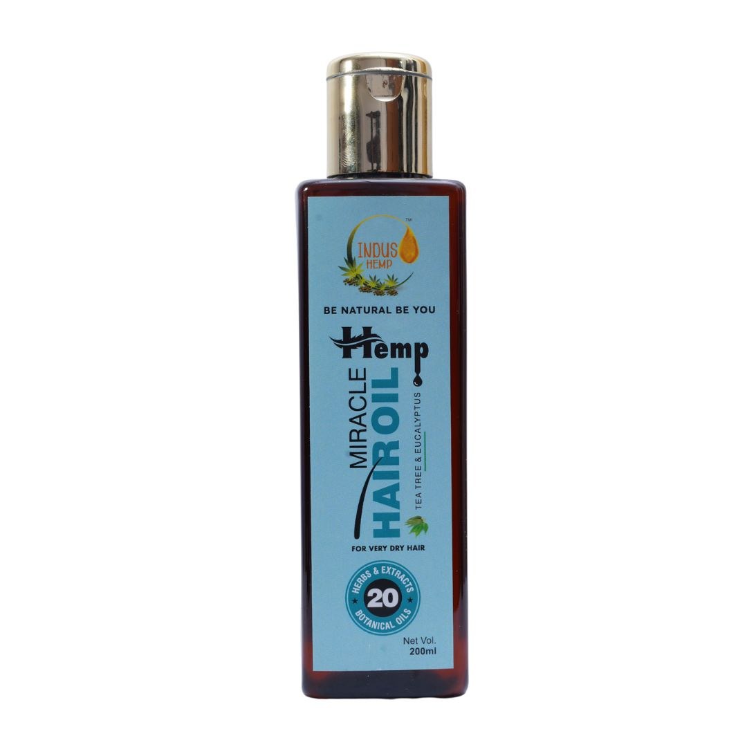 Indus Hemp Miracle Hair Oil � Tea Tree & Eucalyptus 200ml