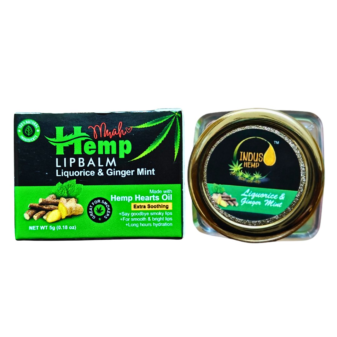 Indus Hemp Lip Balm � Liquorice & Ginger Mint 5g