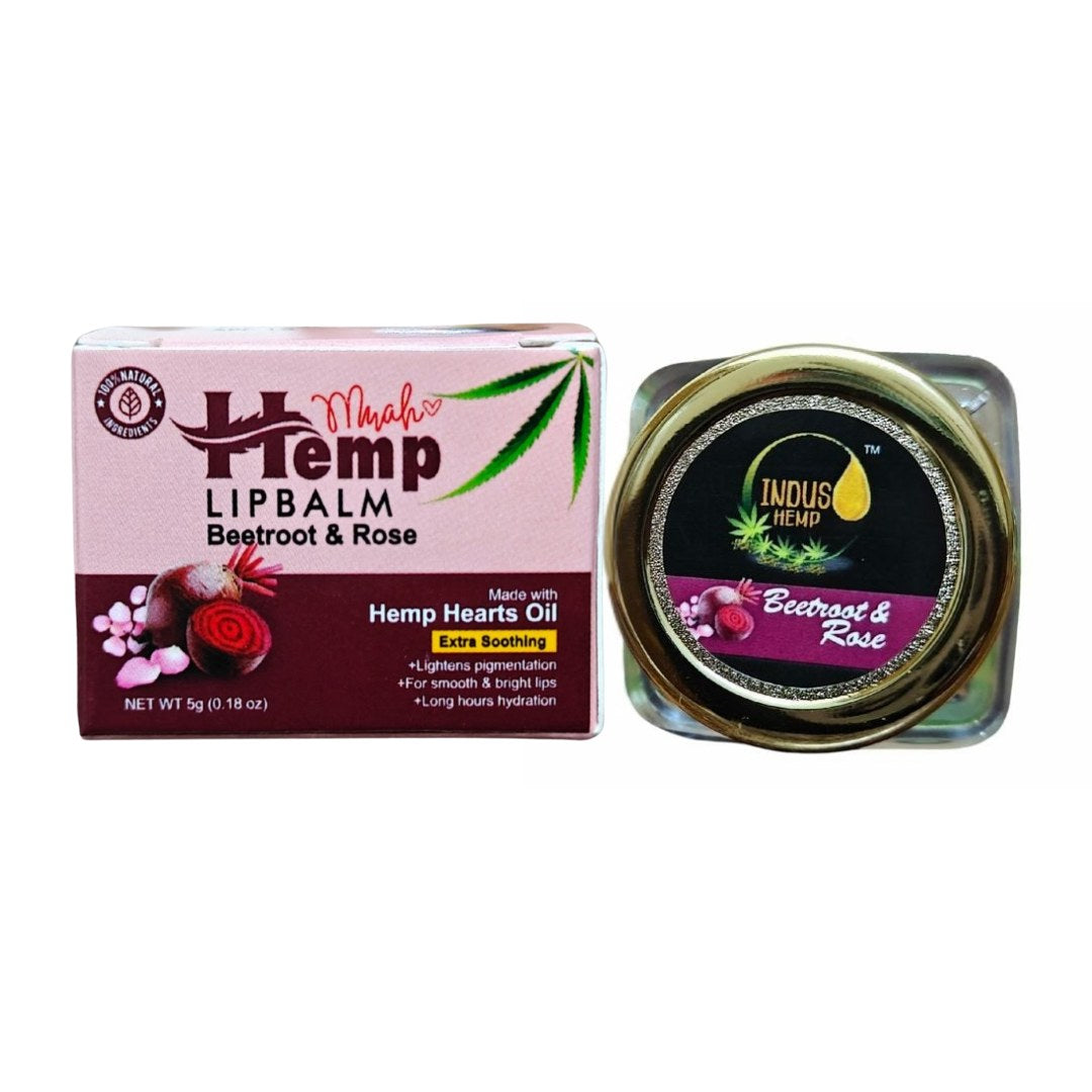 Indus Hemp Lip Balm � Beetroot & Rose 5g