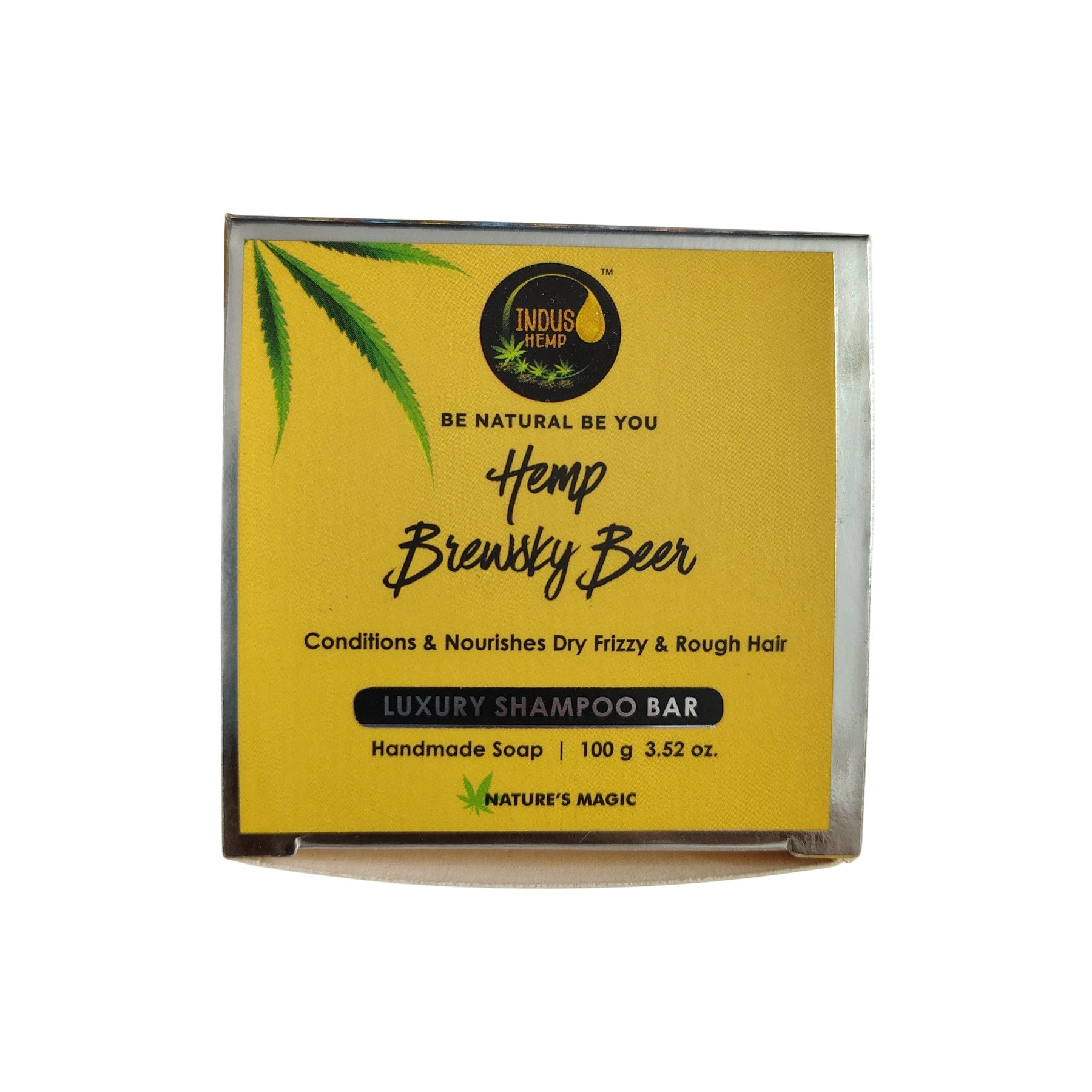 Indus Hemp Brewsky Beer Shampoo Bar 100g