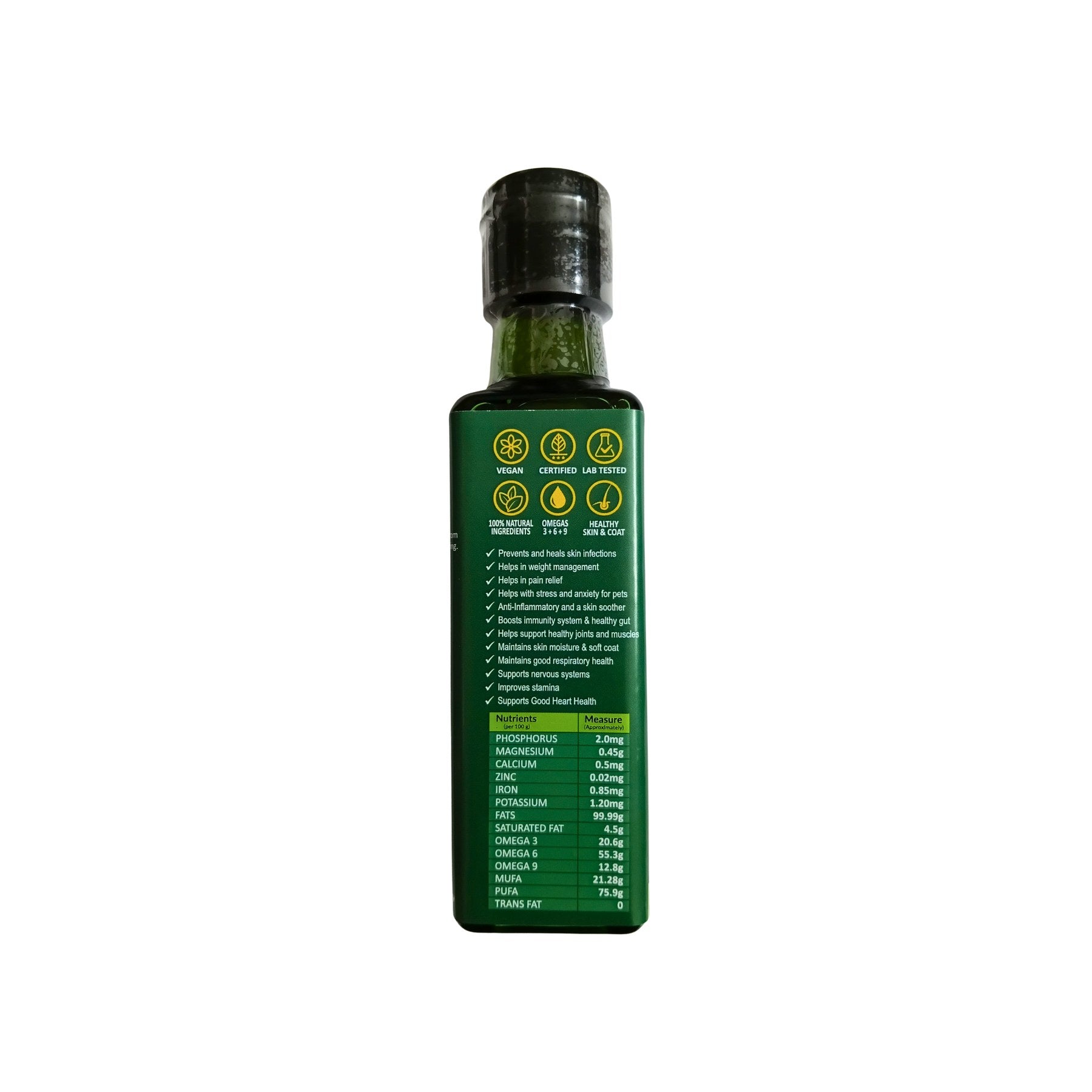 Indus Hemp Raw Cold-Pressed Hemp Seed Oil for Pets 100ml