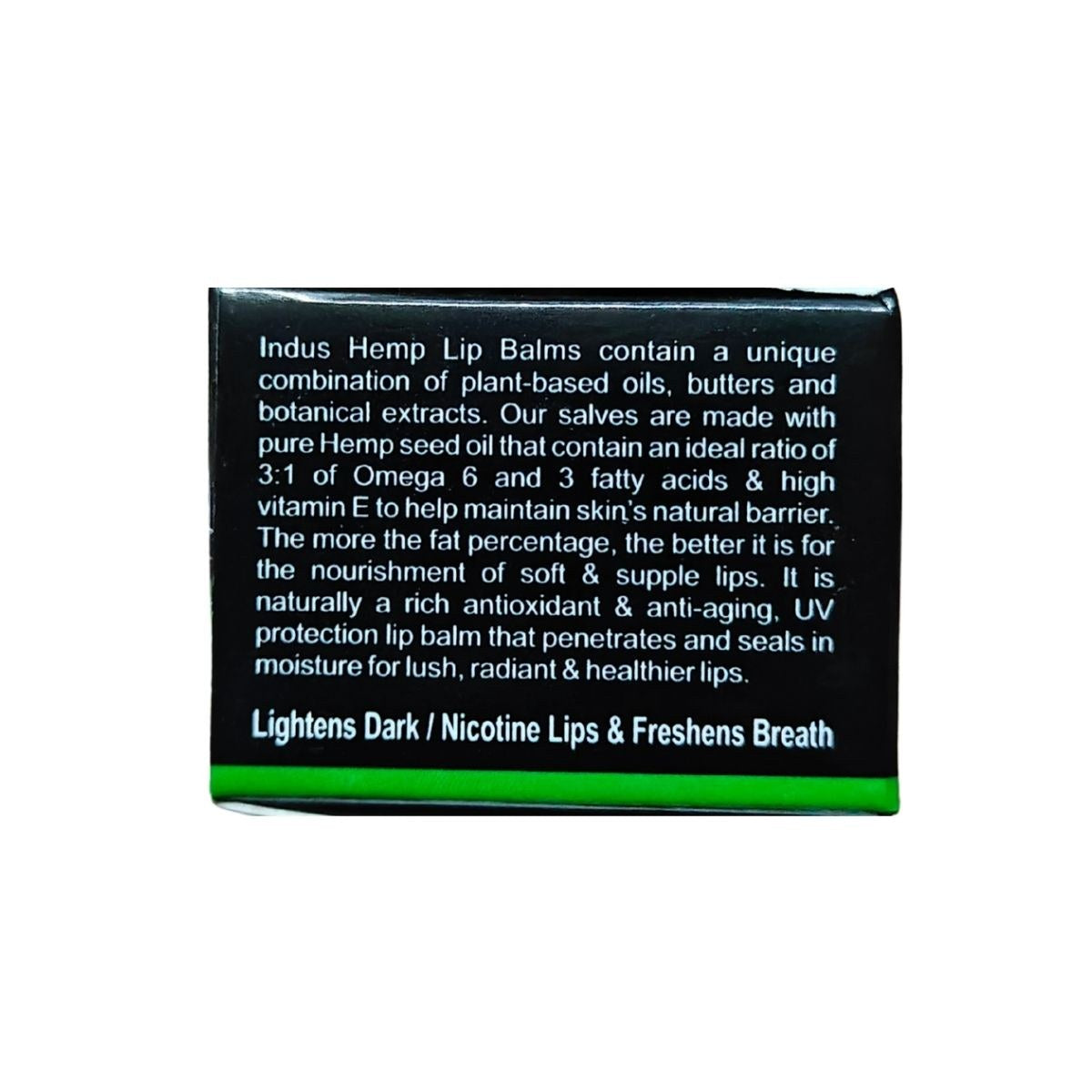 Indus Hemp Lip Balm � Liquorice & Ginger Mint 5g