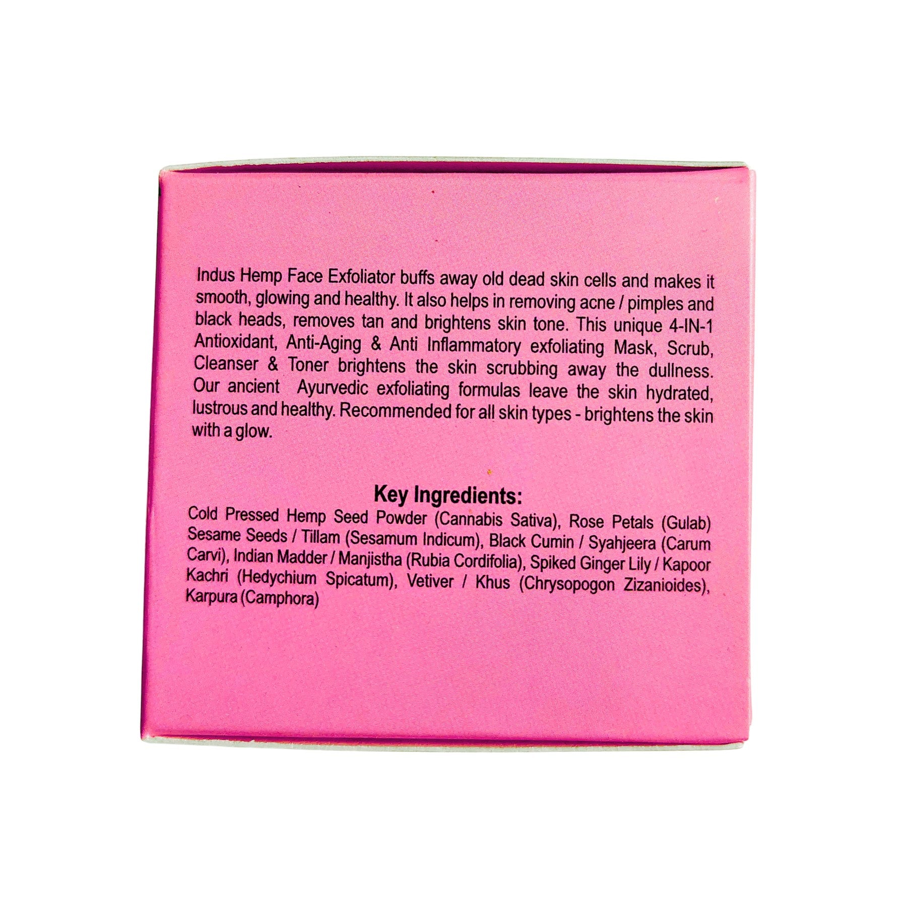Indus Hemp Gulab Shazira Rubia � 4-in-1 Skin Refining Exfoliator 50g