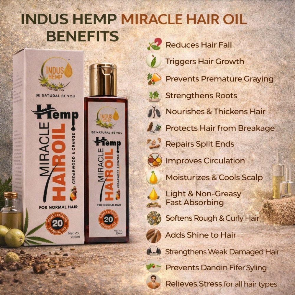 Indus Hemp Miracle Hair Oil