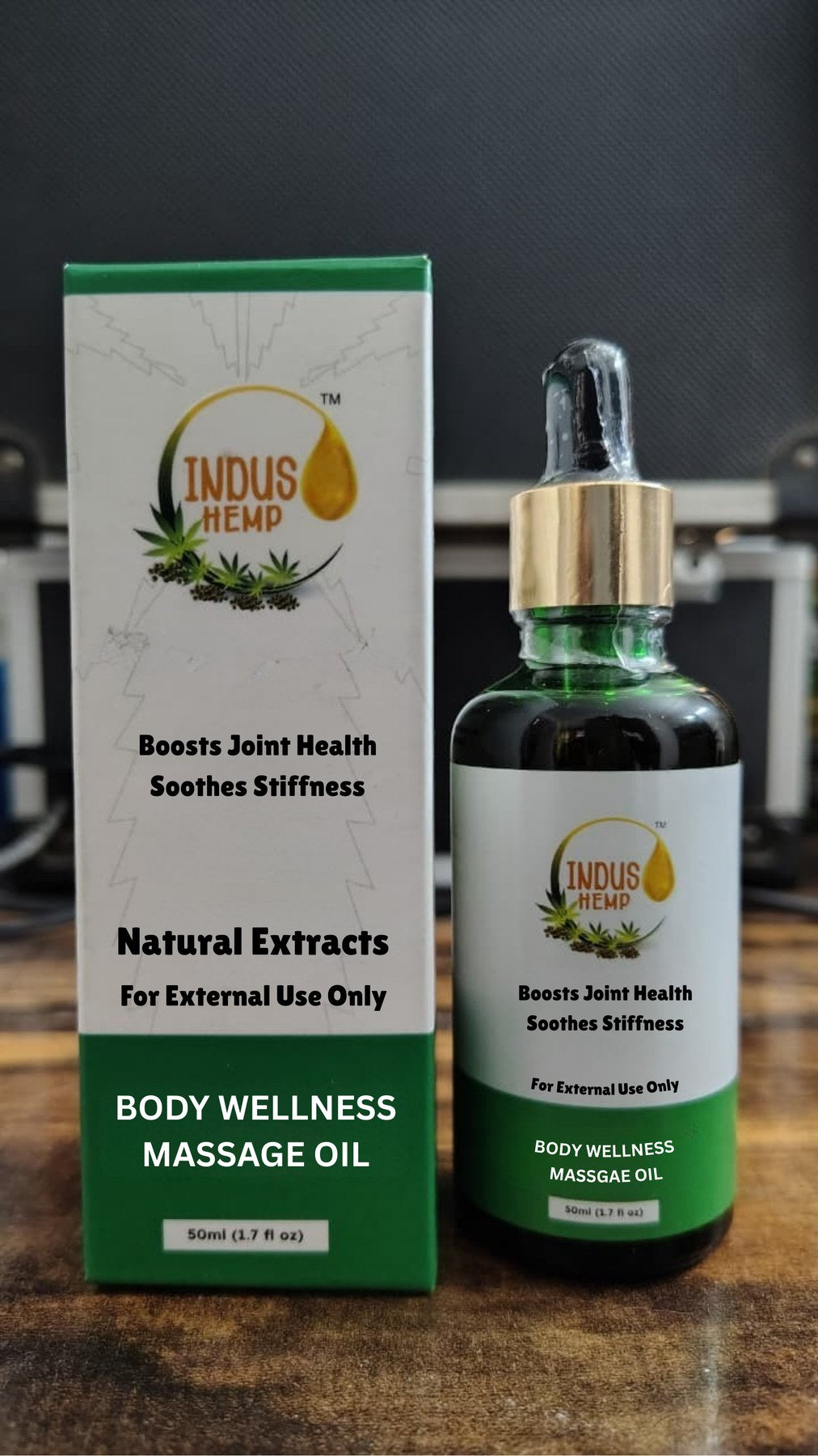 Indus Hemp Canna Health Pain Relief Massage Oil 50ml