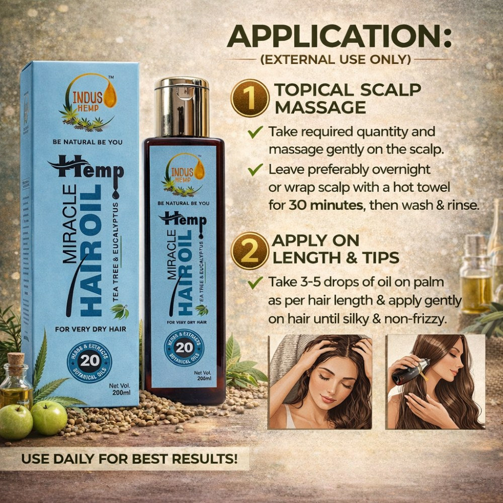 Indus Hemp Miracle Hair Oil