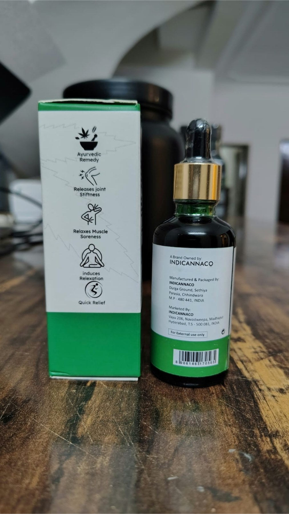 Indus Hemp Canna Health Pain Relief Massage Oil 50ml