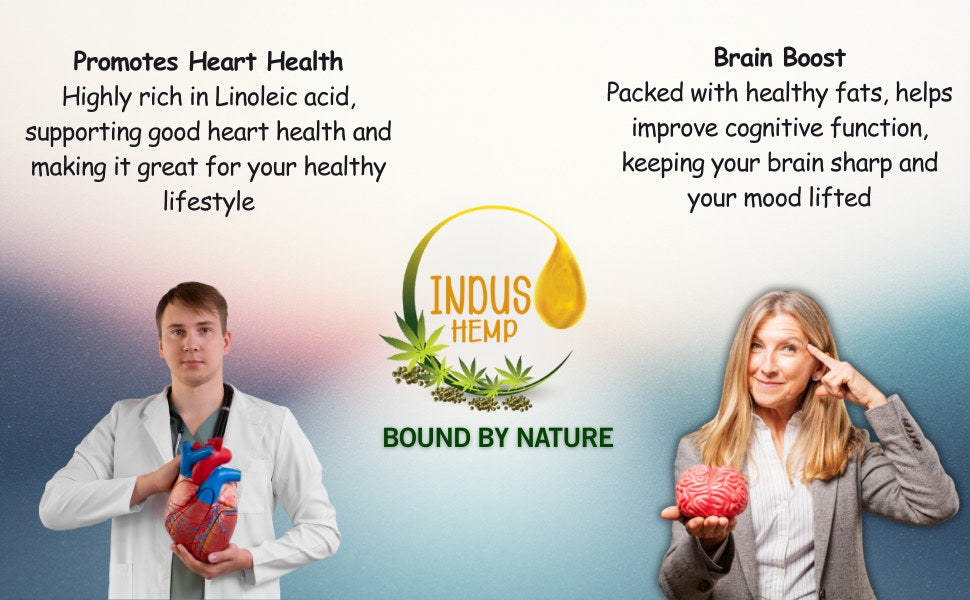 Indus Hemp Raw Cold-Pressed Hemp Seed Oil 250ml